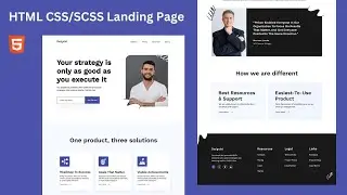 How To Create A Website using HTML & CSS | HTML CSS website template with Source code