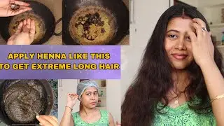 Use Henna with Amla and Shikakai for extreme long, Soft Smooth Hair | Henna Application |