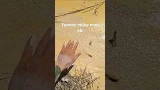 creamy white mud pit hand dip #quicksand