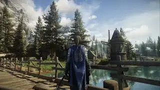 Skyrim 4K Ultra Modded Graphics || Relaxing walk video