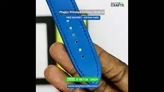 Photo Printed Leather watch Silver| Way To Crafts | Photo Printed Leather Watch