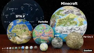 Every Video Game Map Size Comparison in Planet Scale (2026)
