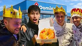 PROBÉ el ROSCÓN de DOMINO's Pizza con JUAN BEATO, ERRA ASLANI, BORJA Y PACONI