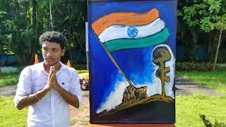 Indian Army Speed painting by artist Abhishek Thirthahalli. /Tribute to Indian soldiers