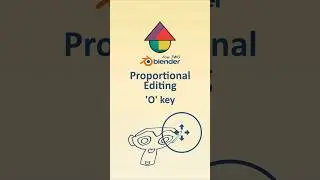 Proportional Editing - O #blender #tutorial #beginner #b3d