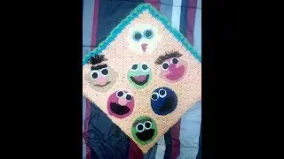 How to Crochet Muppets Elmo Cookie Monster Oscar Video 1 Appliques | Elmo | Cookie Monster | Oscar