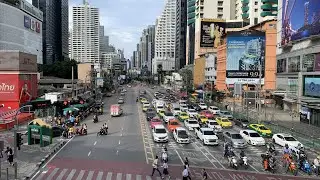 Walking Tour MRT Phetchaburi To MRT Sukhumwit | Bangkok Thailand