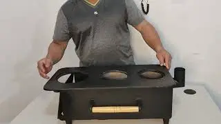 Fogão a lenha portátil campeiro 3 bocas!!