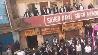 Advocate strike at Dhanbad Bar association 