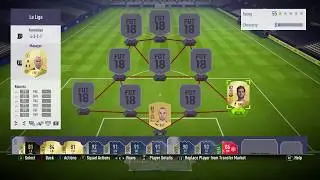FULL LA LIGA UPGRADE'S SQUAD BUILDER - FIFA 18 ULTIMATE TEAM