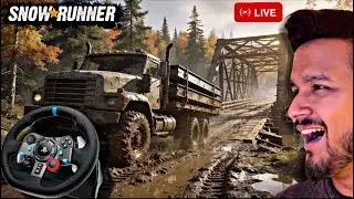 SnowRunner LIVE| Will I Crash or Control on Steeting Wheel |Logitech G29