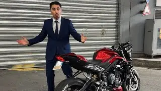 LE RETOUR DU JEUNE CADRE DYNAMIQUE EN TRIUMPH STREET TRIPLE 765 RS CARNIVAL RED !!