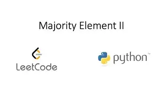 Leetcode - Majority Element II (Python)