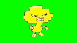 Yellow Pixel Is Angry (NT UK) In Green Screen