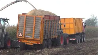 Maïs 2014 | Ginaf 8x8 om te slepen | 3x1455xl | Fendt 900vario | 1056 vast op de kuil | Corn harvest
