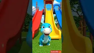 ❌ Wrong Slide Dino! #shorts#kids#cartoon#dino#funnykids#animation#kidsshorts#kidsfun#childrensvideo