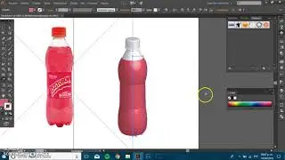 tutorial 3D en illustrator *como crear una botella de gaseosa*