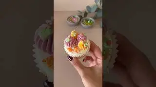 Pastel pumpkins 🩷 #cupakes #cakedecorating #cupcakes #caketutorial #cakeinspo