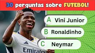 Quiz de Futebol | Tente acertar 30 perguntas de futebol antes que o tempo acabe #quiz #futebol