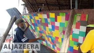 Kenya recycling activists turn ocean plastics into dhow