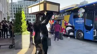 England team arrives in Berlin for EURO 2024 final match against Spain