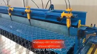 new chain link fence machine，high speed diamond wire  mesh machine