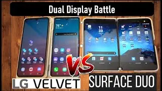 Microsoft Surface Duo vs LG Velvet Dual Display Battle