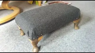 small shed Saturday #128 - how to recover a footstool