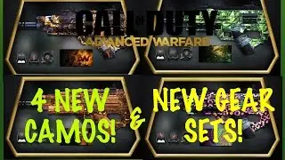 Advanced Warfare New Camos & Gear Sets! COD AW New Character Loot & Camos!