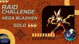 Mega Blaziken Solo Raid with Primal Groudon in Sunny Weather