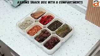 Axooms 8-Compartment Snack Box &ndash; Perfect for Picnics, Parties & Kids | #axooms