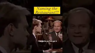 Frasier and Niles-discussing the restaurant name #shorts #shortsfeed #youtubeshorts #frasier #viral