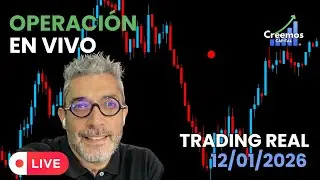 Operación de trading real en vivo  - Sesión Asia - Europa  12/01/2026