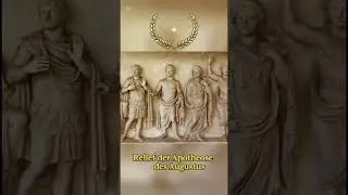 Relief der Apotheose des Augustus mit Augustus, Livia, Claudius, Germanicus und Victory (von rechts)