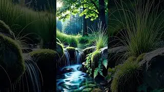 Peaceful Forest Stream | Relaxing Nature Water Sounds #relaxing #peaceful  #relax
