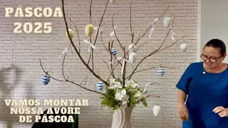 MONTANDO A ÁRVORE DE PÁSCOA OSTERBAUM 2025 - IDEIAS DE DECORAÇÃO DE PÁSCOA 2025.