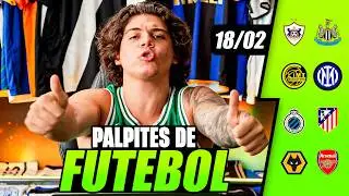 PALPITES DE FUTEBOL PARA HOJE 18/02/2026 &ndash; BILHETE PRONTO DO IMPERADOR | APOSTAS ESPORTIVAS