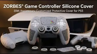 ZORBES&reg; Game Controller Silicone Cover for PS5 Game Controller 30th Anniversary Customized