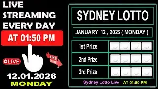 Sydney Lotto Live Result January 12, 2026 | Lotto Live