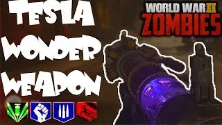 HOW TO GET THE TESLA WONDER WEAPON EASILY - WWII ZOMBIES