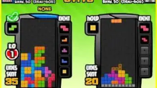 Tetris Battle (17) 2P ( bomb off ) : 4 KO / 110 SL ( ST into 3-wide combo )