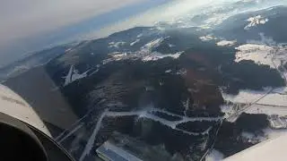 Kurzer Übungsflug über den Bayerwald