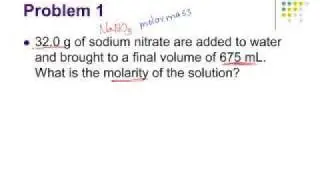 Molarity