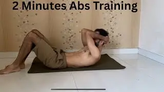 2 Minutes Abs Workout |Day 14/30 days challenge 