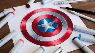 How To Draw Captain America's Shield