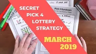 Secret Lottery Strategy To Win Pick 4 - March 2019