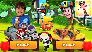 Tag with Ryan vs Smaashhing Simmba Skateboard Rush All Costumes All Characters Unlocked Combo Panda