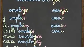 Les verbes en yer au présent de l’indicatif