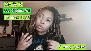 Easy Styles For Short/Medium Locs #mediumlocs #locstyles #shortlocs #locjourney