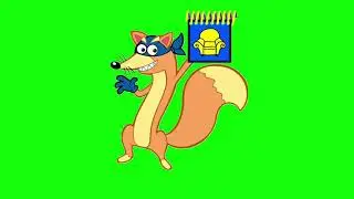 Swiper The Fox Draws A Cup Green Screen Template